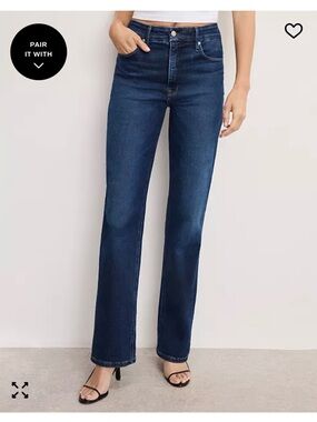 Good American Soft Tech Good True Straight-Fit Jeans